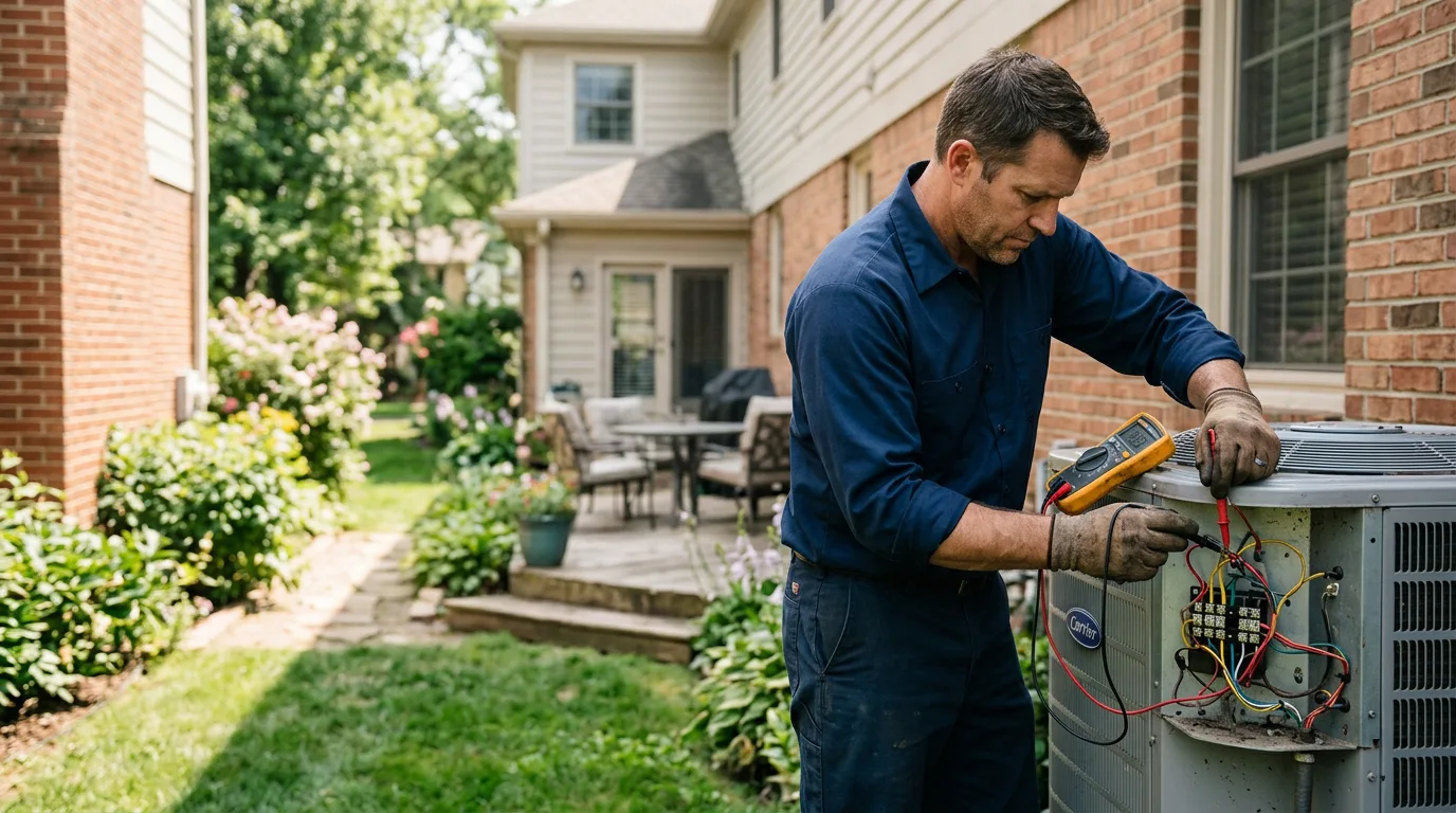 HVAC technician working near Marietta, NC